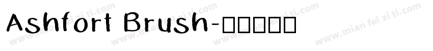 Ashfort Brush字体转换